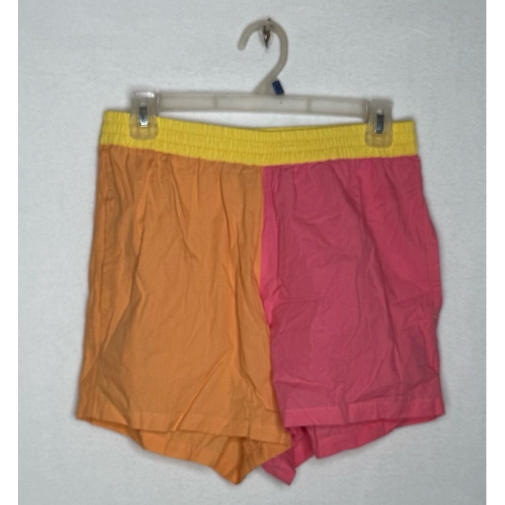 IT'S NOW COOL Colorblock Boxer Shorts Cotton Sz M Lounge Beach Vacation EUC